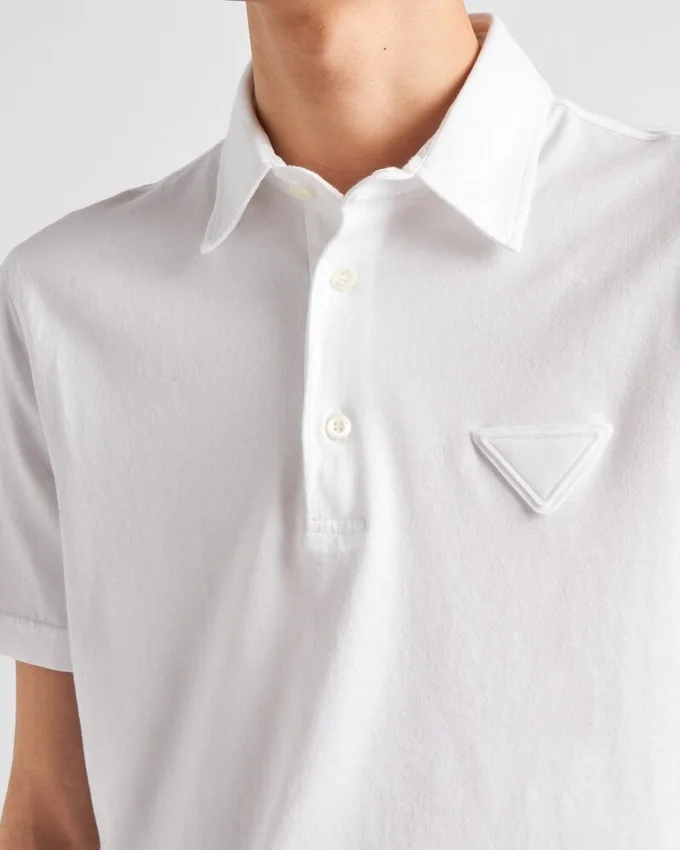 Polo de algodón de manga corta Polo de algodón de manga corta