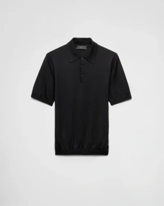 Polo de cachemira y seda