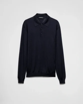 Polo de cachemira y seda
