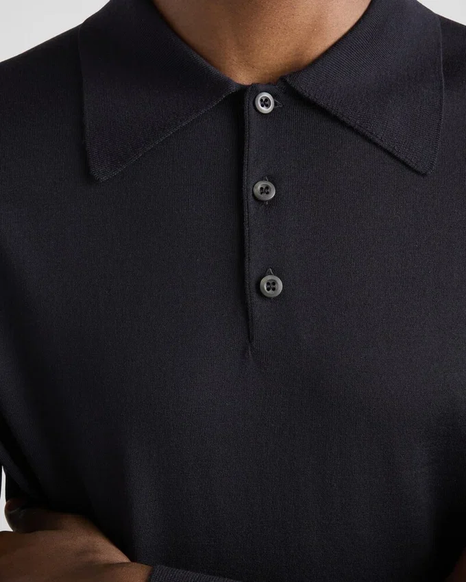 Polo de lana peinada Polo de lana peinada