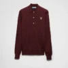 Polo de seda de manga larga