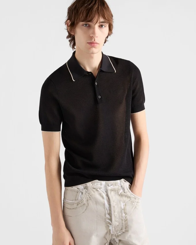 Polo de seda y algodón Polo de seda y algodón