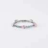 Pulsera Couleur Vivante – Oro blanco con morganita y aguamarina Pulsera Couleur Vivante – Oro blanco con morganita y aguamarina