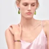 Pulsera Couleur Vivante – Oro blanco con peridoto y amatista Pulsera Couleur Vivante – Oro blanco con peridoto y amatista