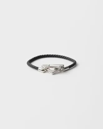 Pulsera de cuero napa trenzado Pulsera de cuero napa trenzado