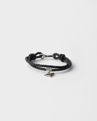 Pulsera de cuero napa trenzado Pulsera de cuero napa trenzado