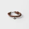 Pulsera de cuero napa trenzado