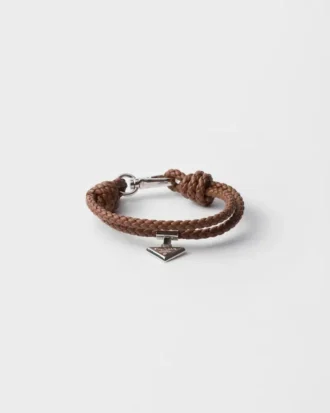 Pulsera de cuero napa trenzado