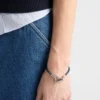 Pulsera de cuero napa trenzado