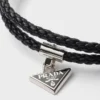 Pulsera de cuero napa trenzado