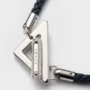 Pulsera de cuero napa trenzado
