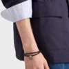 Pulsera de cuero napa trenzado