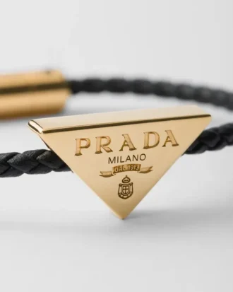 Pulsera de piel napa trenzada