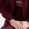 Pulsera de piel napa trenzada con adorno metálico Pulsera de piel napa trenzada con adorno metálico