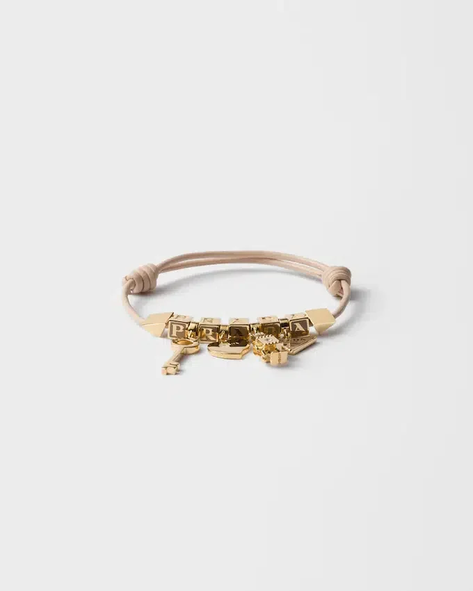 Pulsera de piel napa y metal Pulsera de piel napa y metal