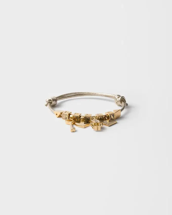 Pulsera de piel napa y metal Pulsera de piel napa y metal