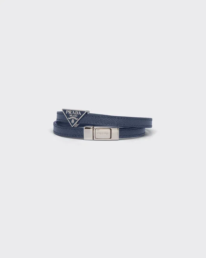 Pulsera de piel Saffiano Pulsera de piel Saffiano