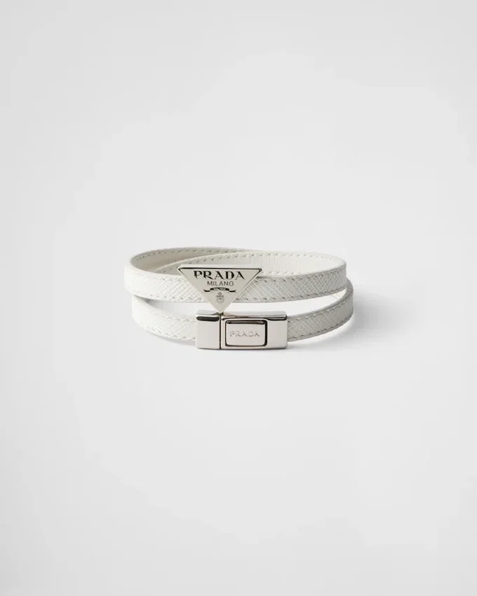 Pulsera de piel Saffiano Pulsera de piel Saffiano