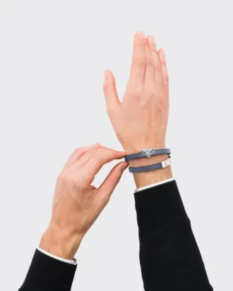 Pulsera de piel Saffiano Pulsera de piel Saffiano