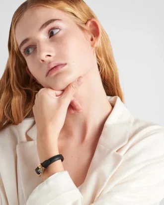 Pulsera de piel Saffiano