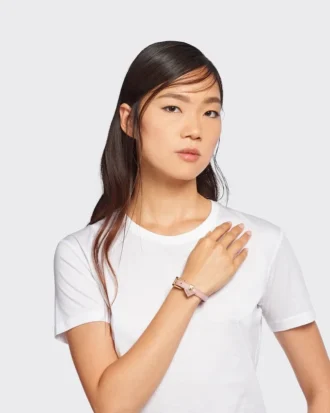 Pulsera de piel Saffiano