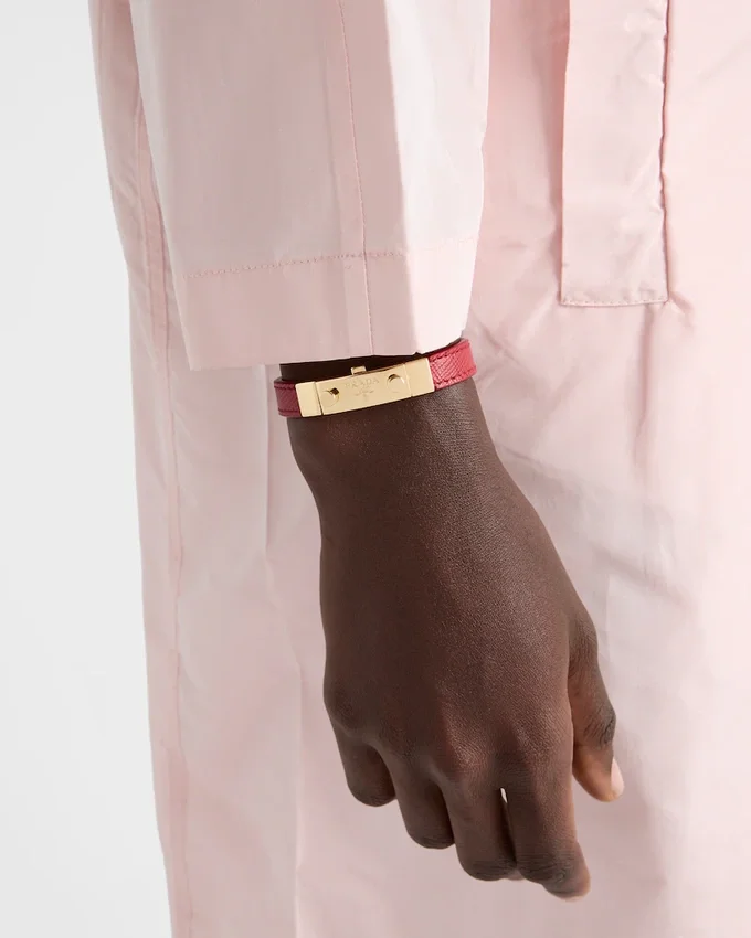 Pulsera de piel Saffiano Pulsera de piel Saffiano