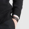 Pulsera de piel Saffiano Pulsera de piel Saffiano