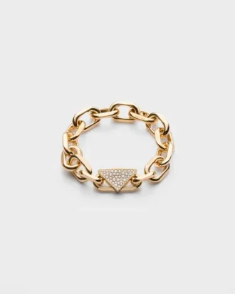 Pulsera Eternal Gold Chain en oro amarillo con diamantes Pulsera Eternal Gold Chain en oro amarillo con diamantes