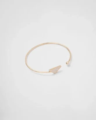 Pulsera rígida Eternal Gold en oro amarillo con diamantes Pulsera rígida Eternal Gold en oro amarillo con diamantes
