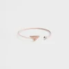 Pulsera rígida Eternal Gold en oro rosa con diamantes Pulsera rígida Eternal Gold en oro rosa con diamantes