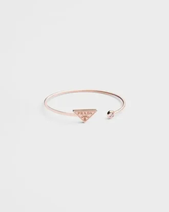 Pulsera rígida Eternal Gold en oro rosa con diamantes Pulsera rígida Eternal Gold en oro rosa con diamantes