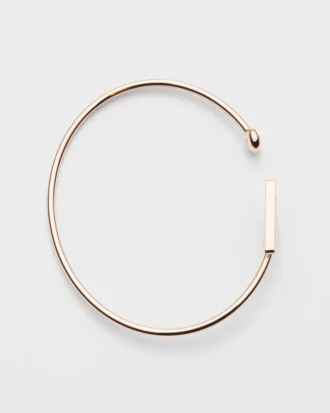 Pulsera rígida Eternal Gold en oro rosa con diamantes Pulsera rígida Eternal Gold en oro rosa con diamantes