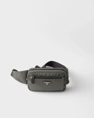 Riñonera de Re-Nylon y piel Saffiano