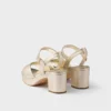 Sandalias acolchadas de piel napa Sandalias acolchadas de piel napa
