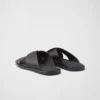 Sandalias cruzadas de piel Saffiano Sandalias cruzadas de piel Saffiano
