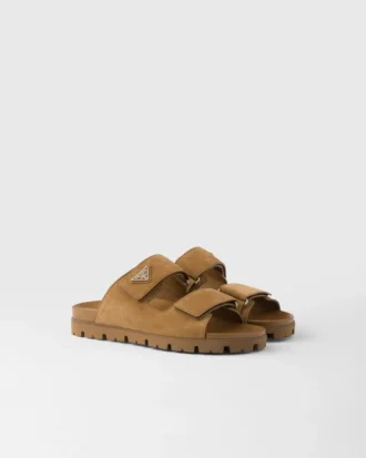 Sandalias de ante con tiras