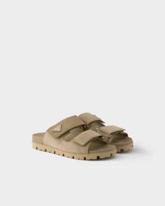 Sandalias de ante con tiras