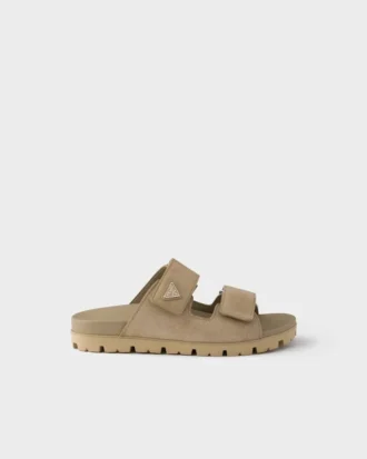 Sandalias de ante con tiras