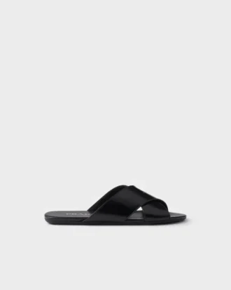 Sandalias de cuero cepillado