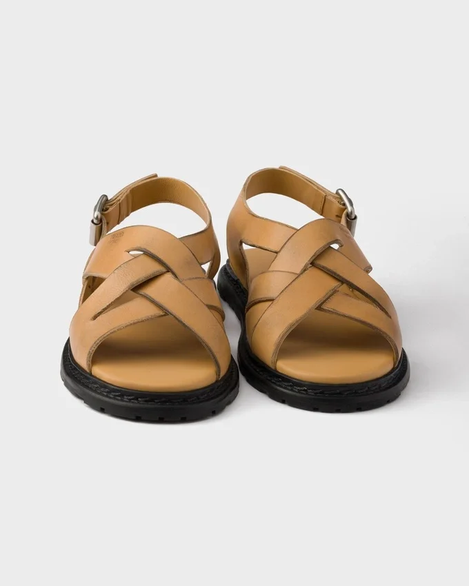 Sandalias de cuero envejecido Sandalias de cuero envejecido