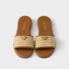 Sandalias de cuero y croché Sandalias de cuero y croché