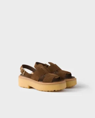 Sandalias de gamuza