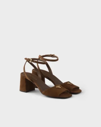 Sandalias de gamuza