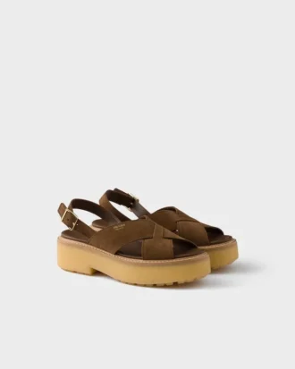 Sandalias de gamuza