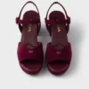 Sandalias de gamuza acolchadas Sandalias de gamuza acolchadas