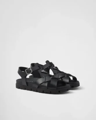 Sandalias de goma entrecruzadas