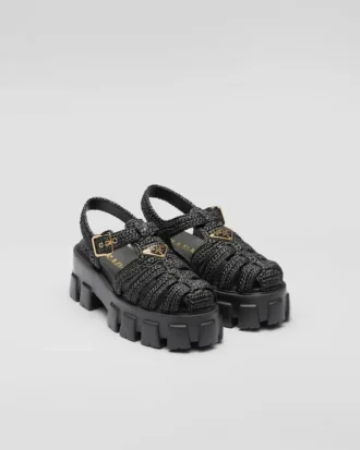 Sandalias de jaula de croché Monolith