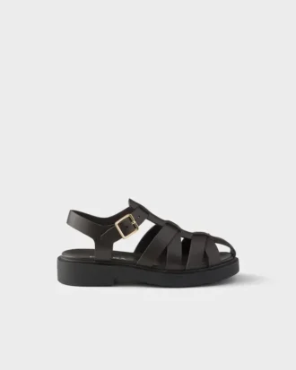Sandalias de pescador de cuero