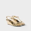 Sandalias de piel metalizada Sandalias de piel metalizada