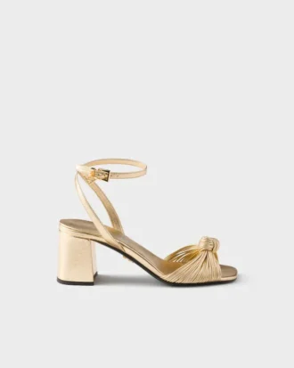 Sandalias de piel napa Mordoré